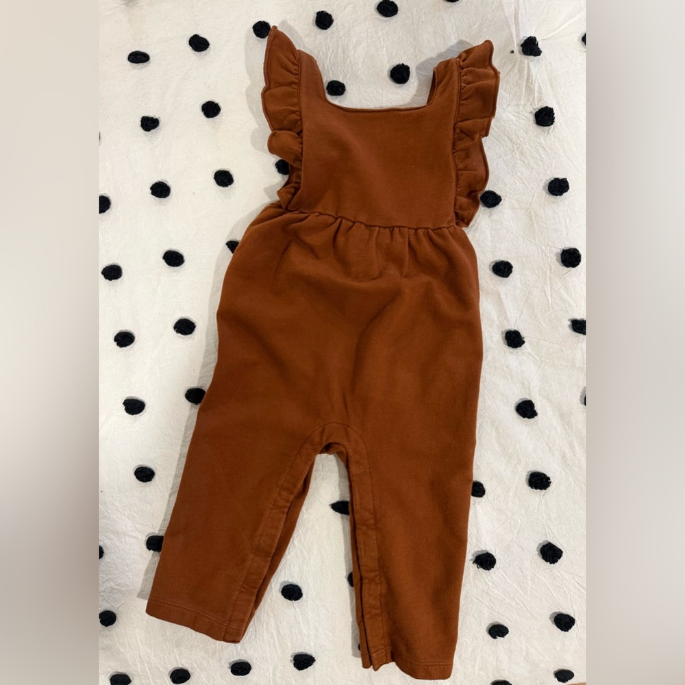 City Mouse Ruffled Overalls || 18-24 months